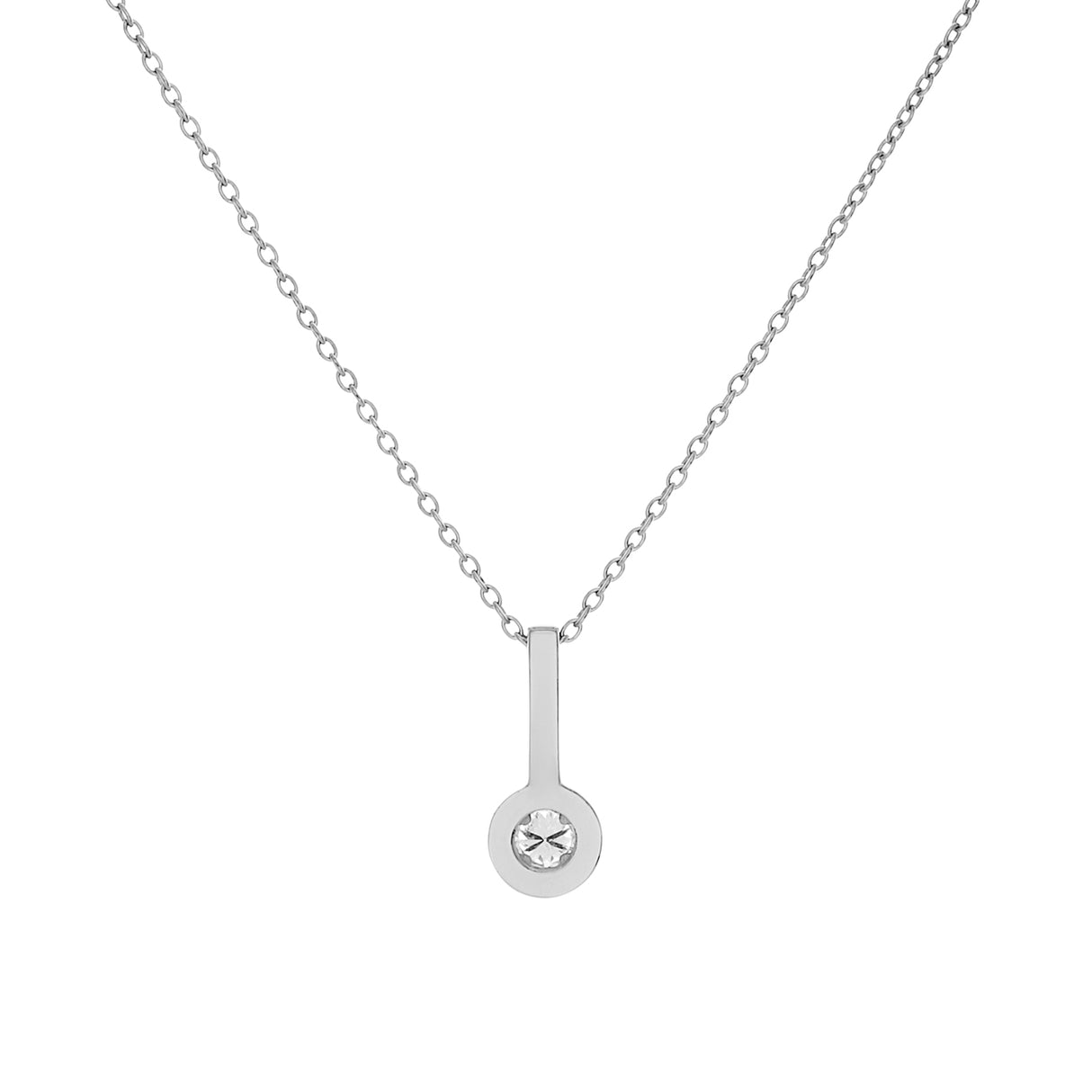 14K White Gold 0.66 Carat Cluster Diamond Pendant Fine Jewellery Modaselle