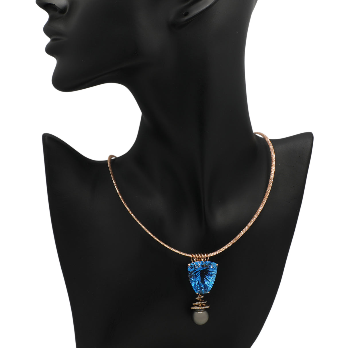 18K Rose Gold 12.7mm South Sea Pearl Pendant Fine Jewellery Modaselle