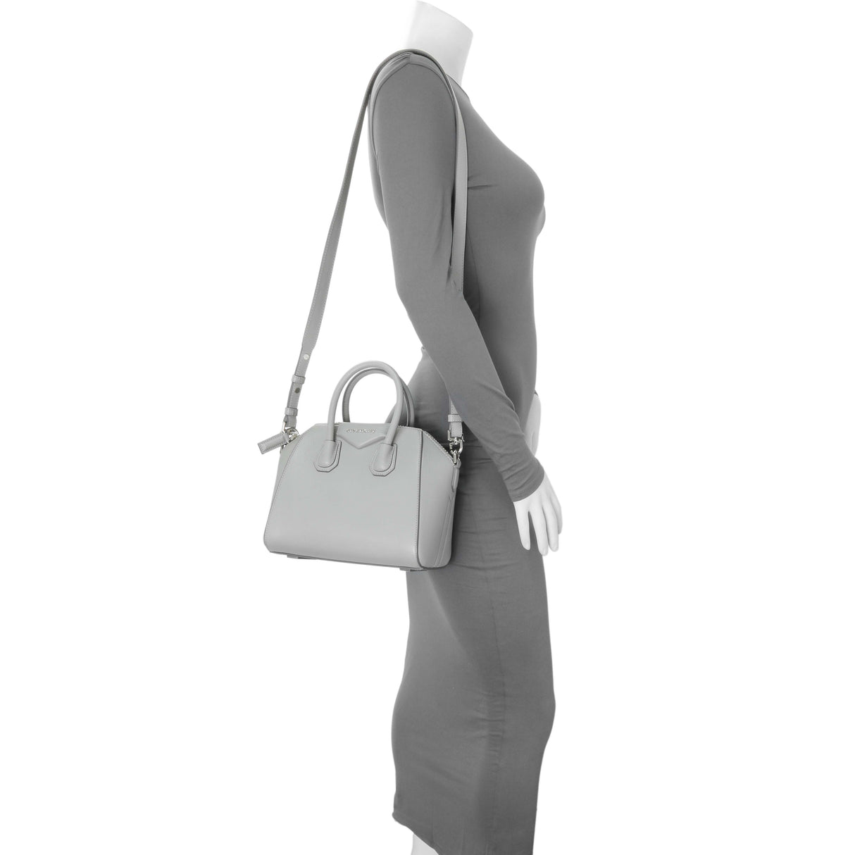 Givenchy Grey Sugar Goatskin Mini Antigona Handbags Givenchy