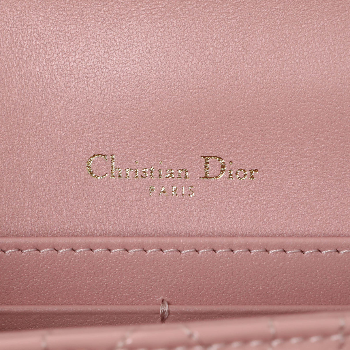 Christian Dior Dusty Pink Patent Cannage My Dior Daily Chain Pouch Handbags Christian Dior