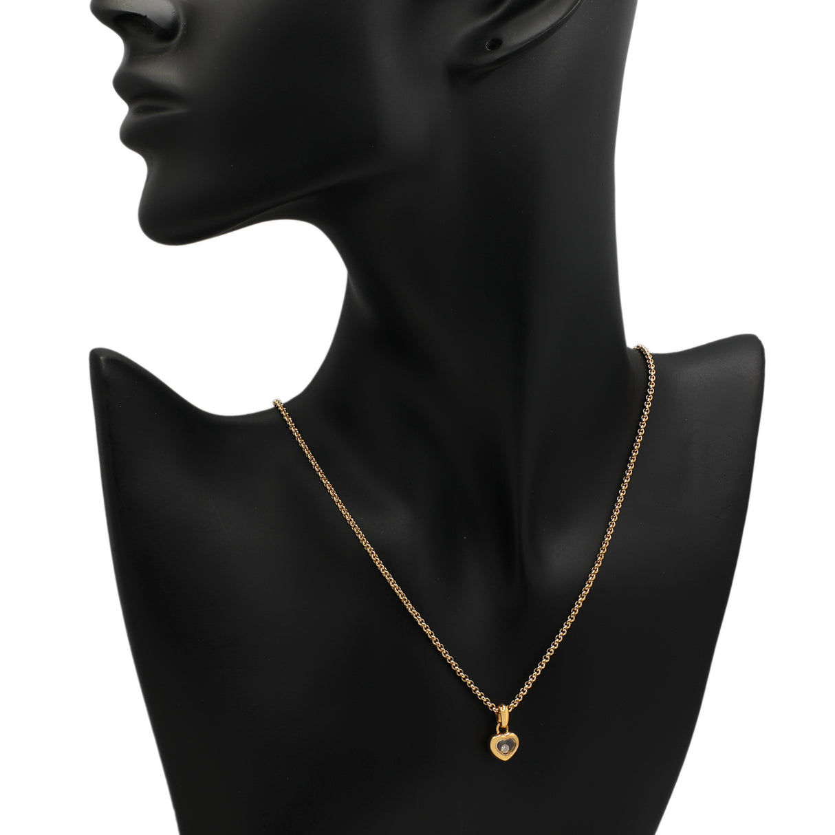 Chopard 18K Yellow Gold Happy Diamonds Necklace Designer Jewellery Chopard