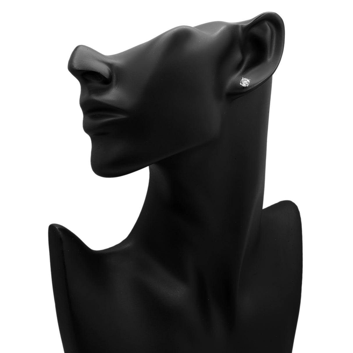 18K White Gold 1.24 Carat Diamond Stud Earrings Fine Jewellery Modaselle