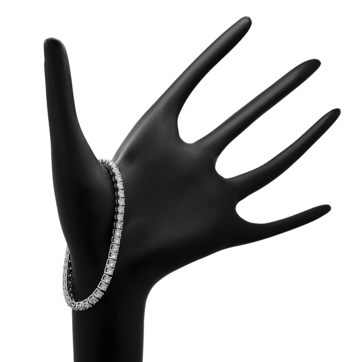 18K White Gold 5.60 Carat Tennis Bracelet Fine Jewellery Modaselle