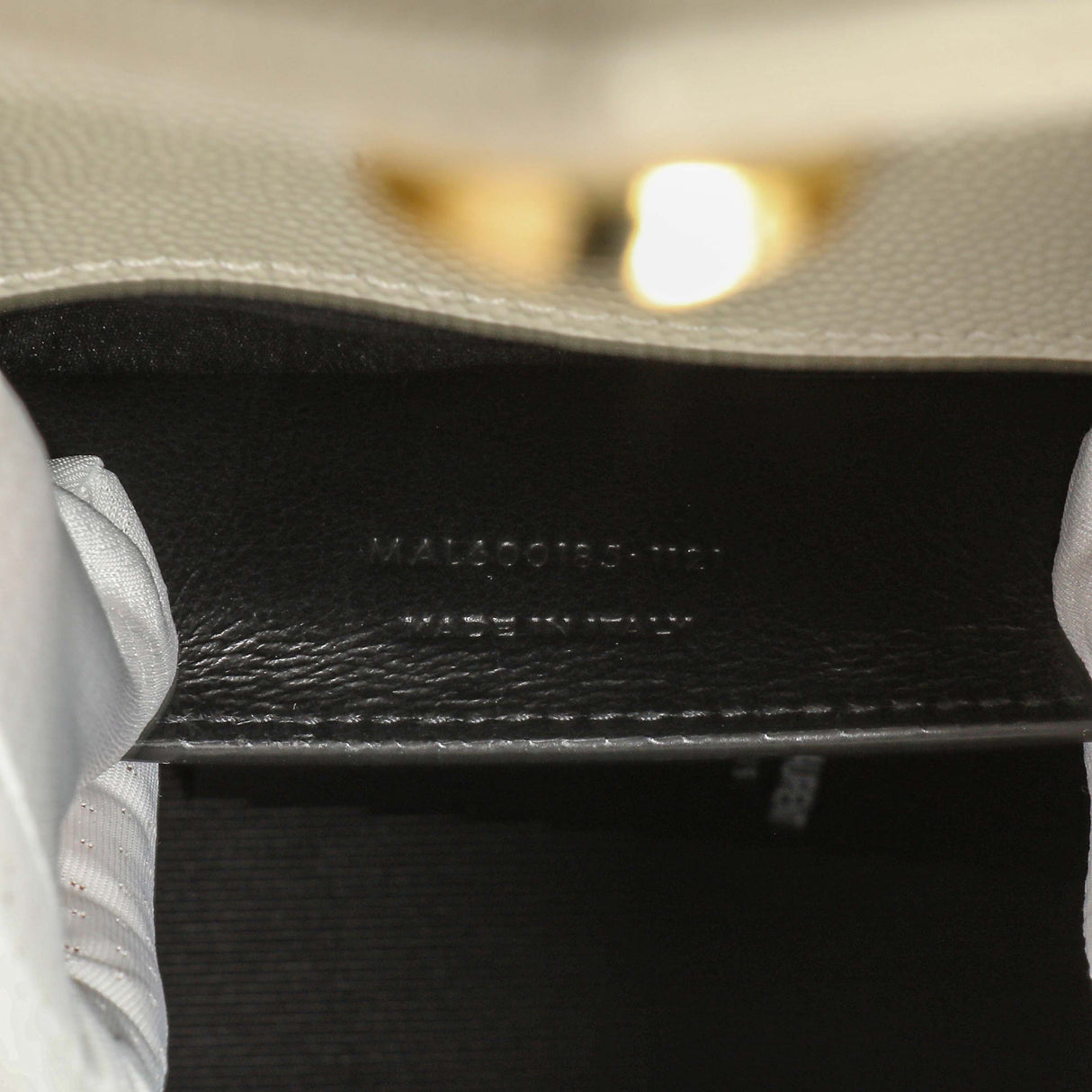 Saint Laurent Crema Grain De Poudre Matelasse Chevron Medium Triquilt Monogram Satchel Handbags Saint Laurent