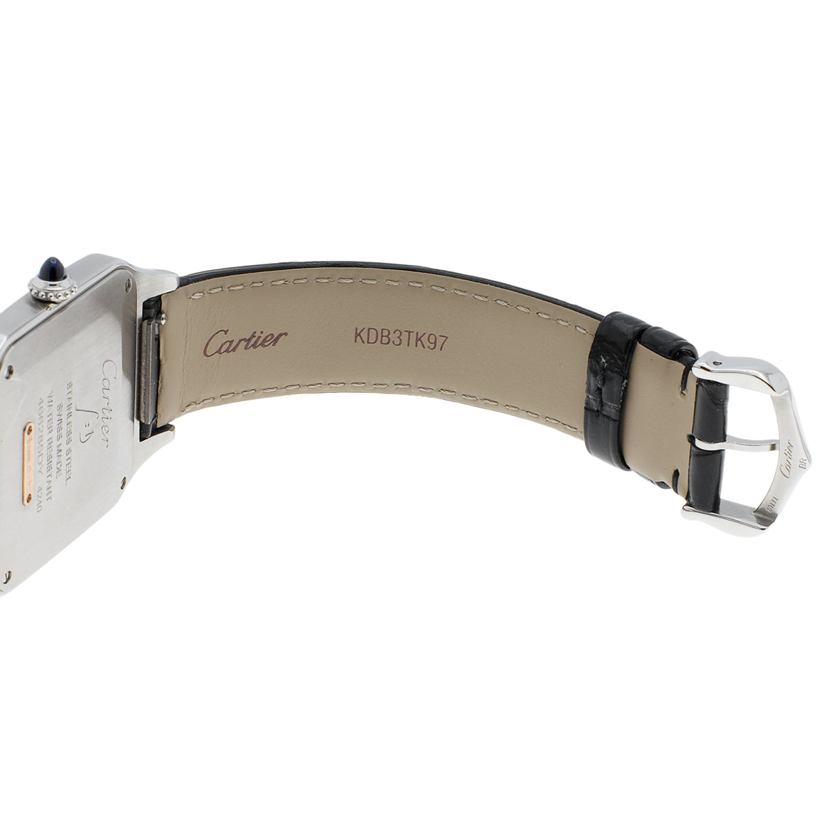 Cartier Stainless Steel 18K Rose Gold Santos Dumont Quartz W2SA0011