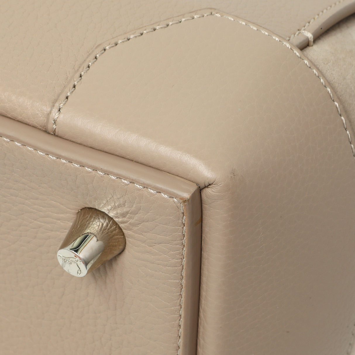 Christian Louboutin Taupe Calfskin Suede Small Eloise Tote Handbags Christian Louboutin