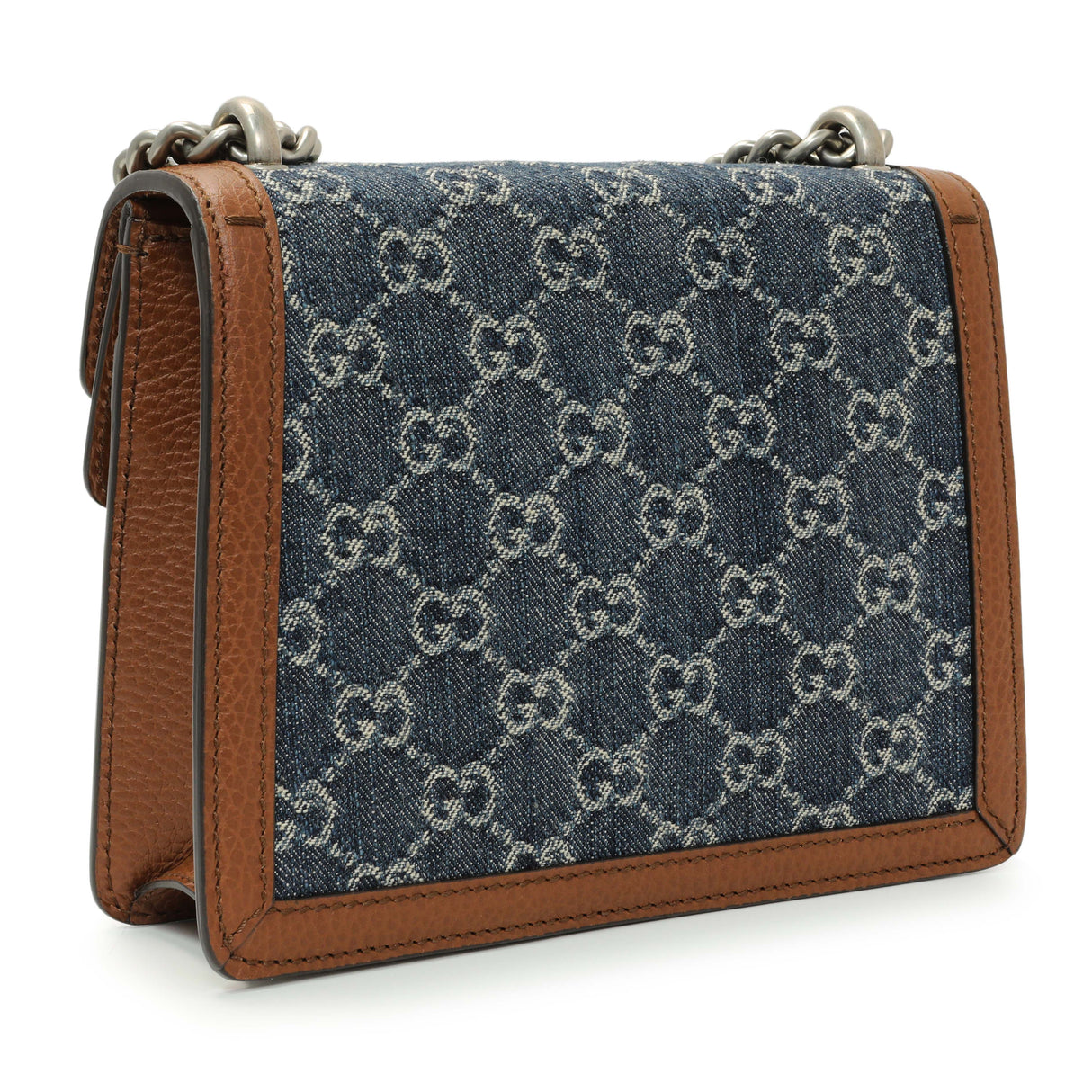 Gucci New Denim GG Monogram Enamel Mini Dionysus Shoulder Bag Handbags Gucci