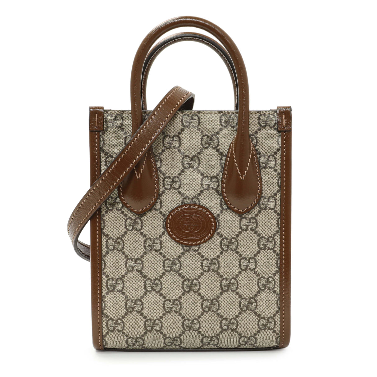 Gucci GG Supreme Monogram Mini Retro Interlocking G Tote Bag Handbags Gucci
