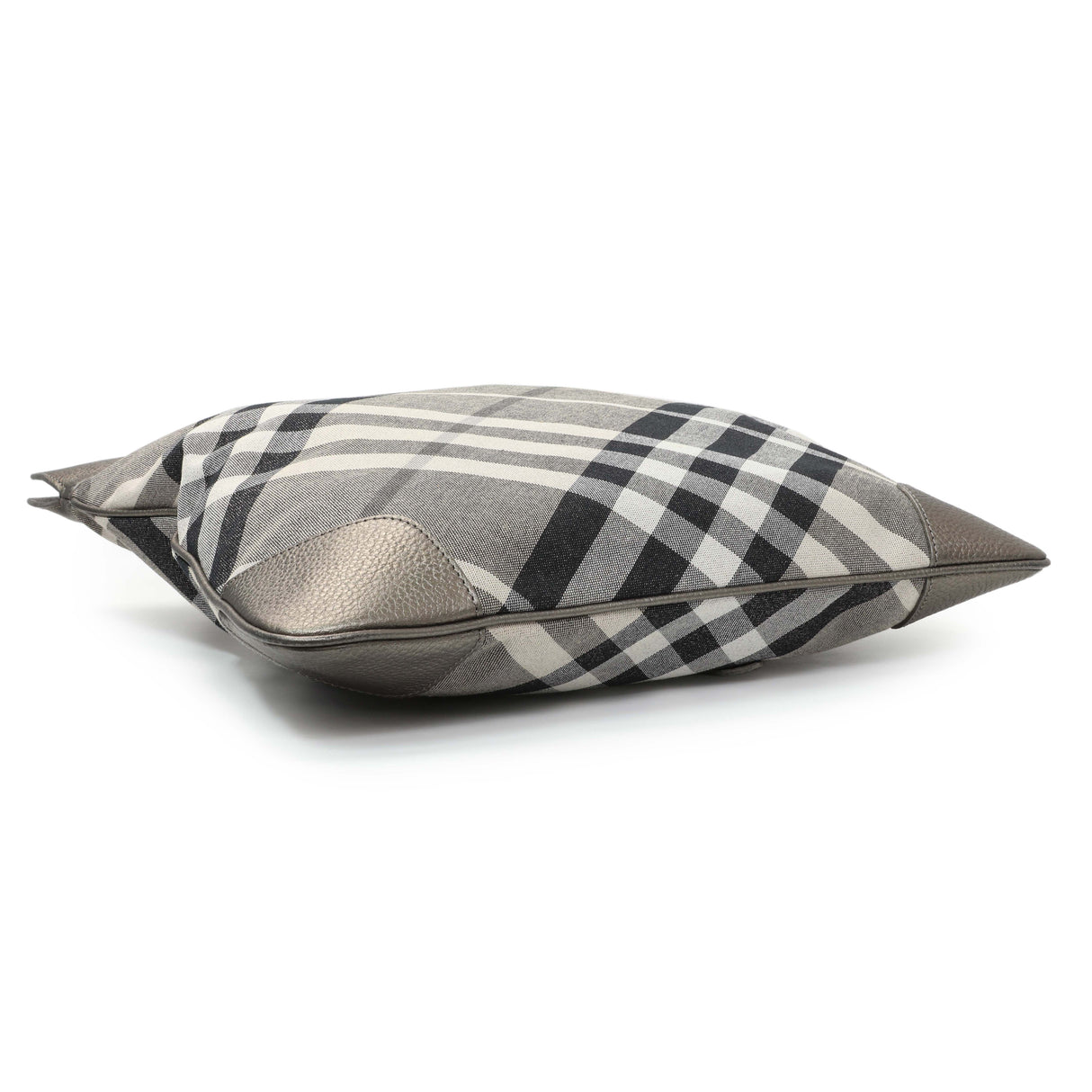 Burberry Shimmer Check Stowell Roll-Up Tote Handbags Burberry