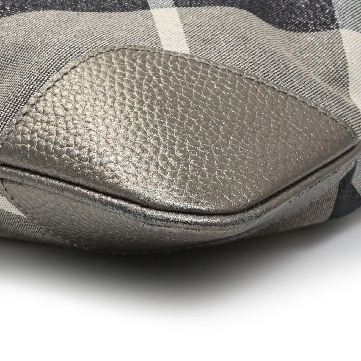 Burberry Shimmer Check Stowell Roll-Up Tote Handbags Burberry