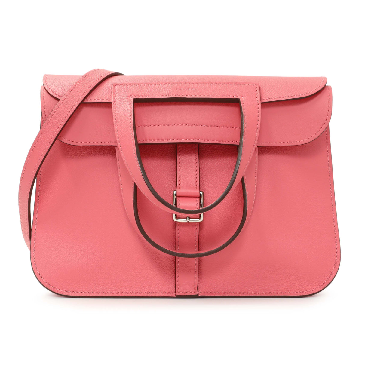 Hermes Rose Azalee Evercolor Halzan 25 Handbags Hermes