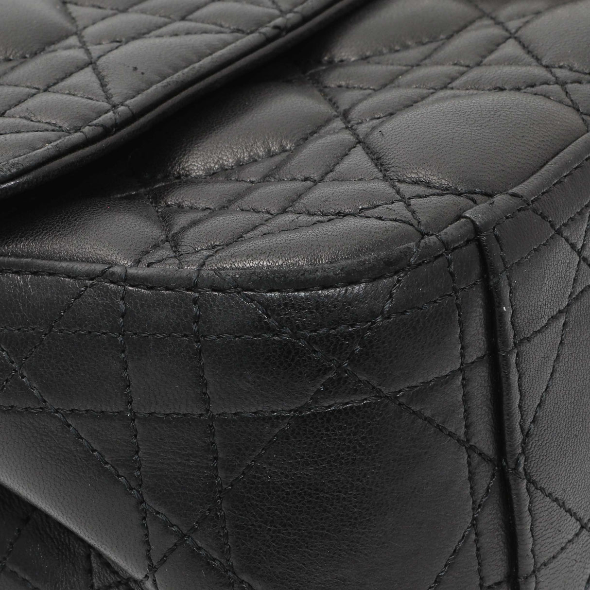 Christian Dior Black Lambskin Cannage Medium Miss Dior Flap Handbags Christian Dior