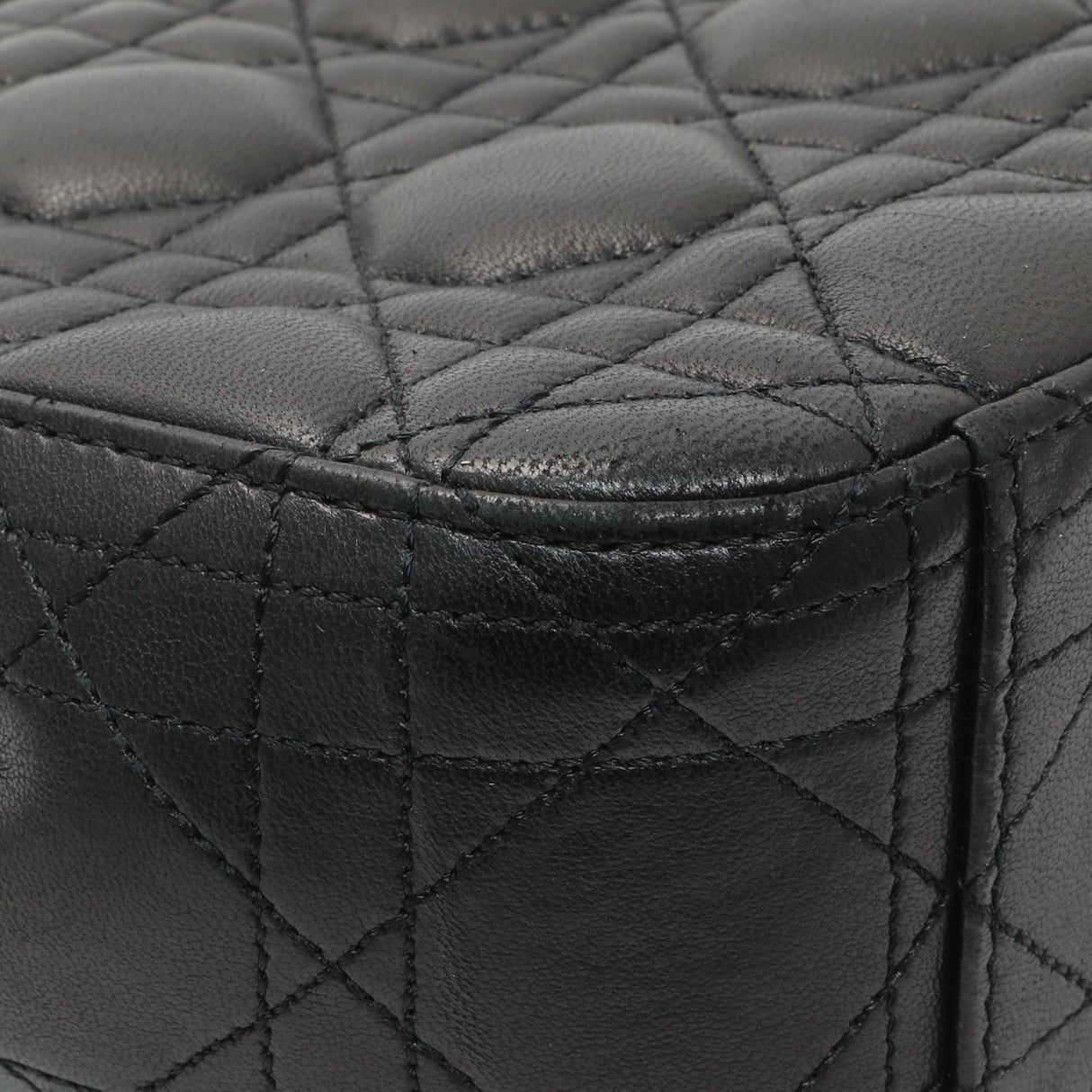 Christian Dior Black Lambskin Cannage Medium Miss Dior Flap Handbags Christian Dior