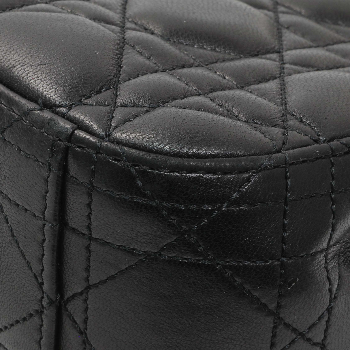 Christian Dior Black Lambskin Cannage Medium Miss Dior Flap Handbags Christian Dior