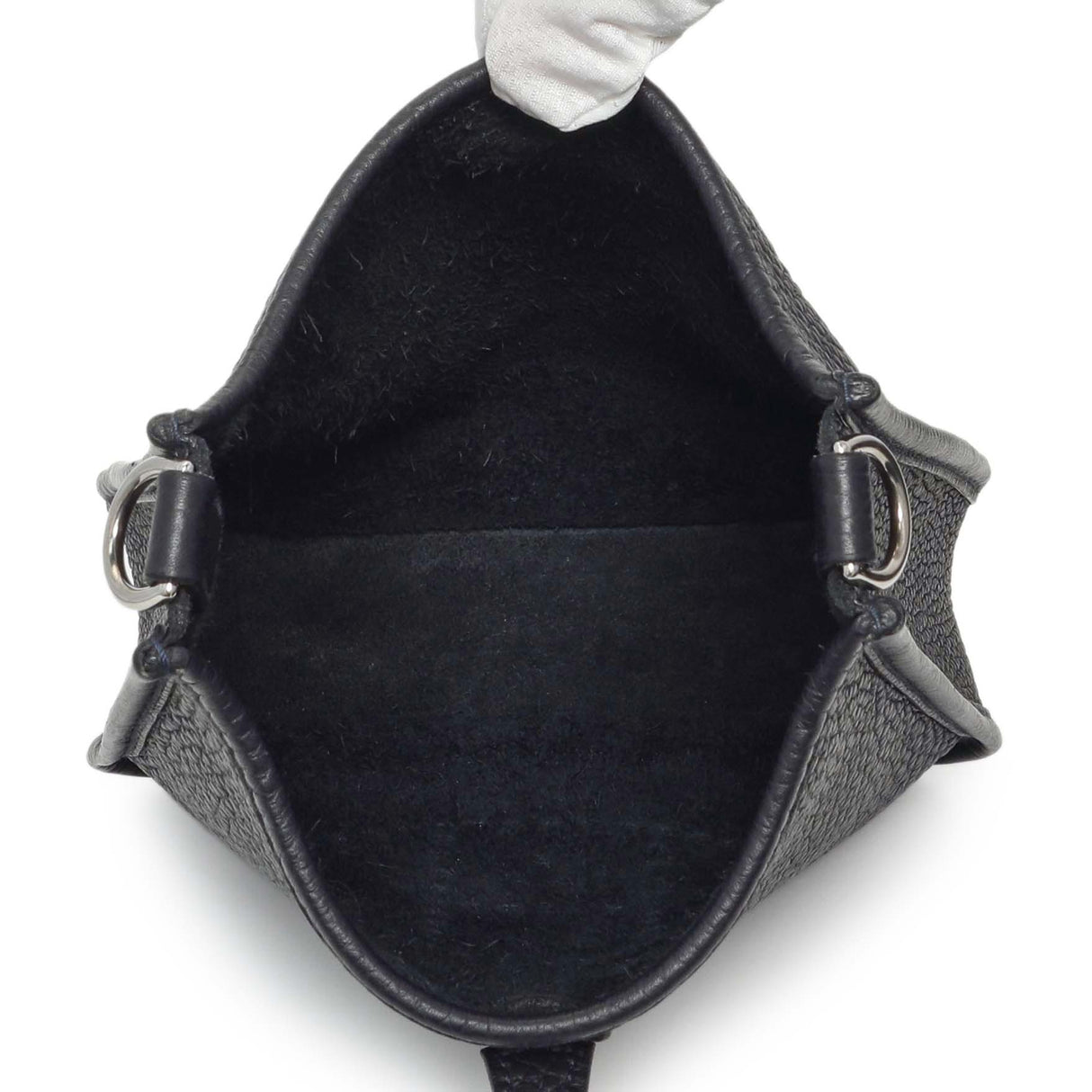 Hermes Caban Bleu Saphir Clemence Evelyne TPM Handbags Hermes