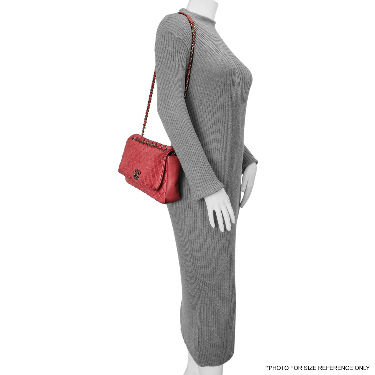 Chanel Burgundy Quilted Iridescent Calfskin Large New Bubble Flap Handbags Chanel