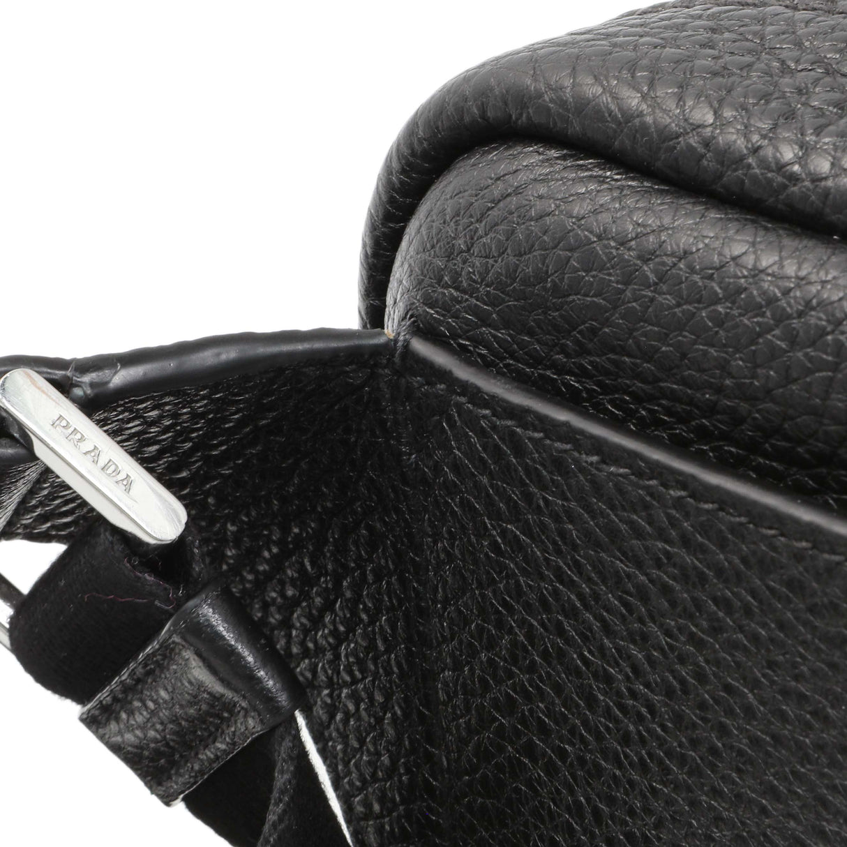 Prada Vitello Daino Nero Shoulder Bag Handbags Prada