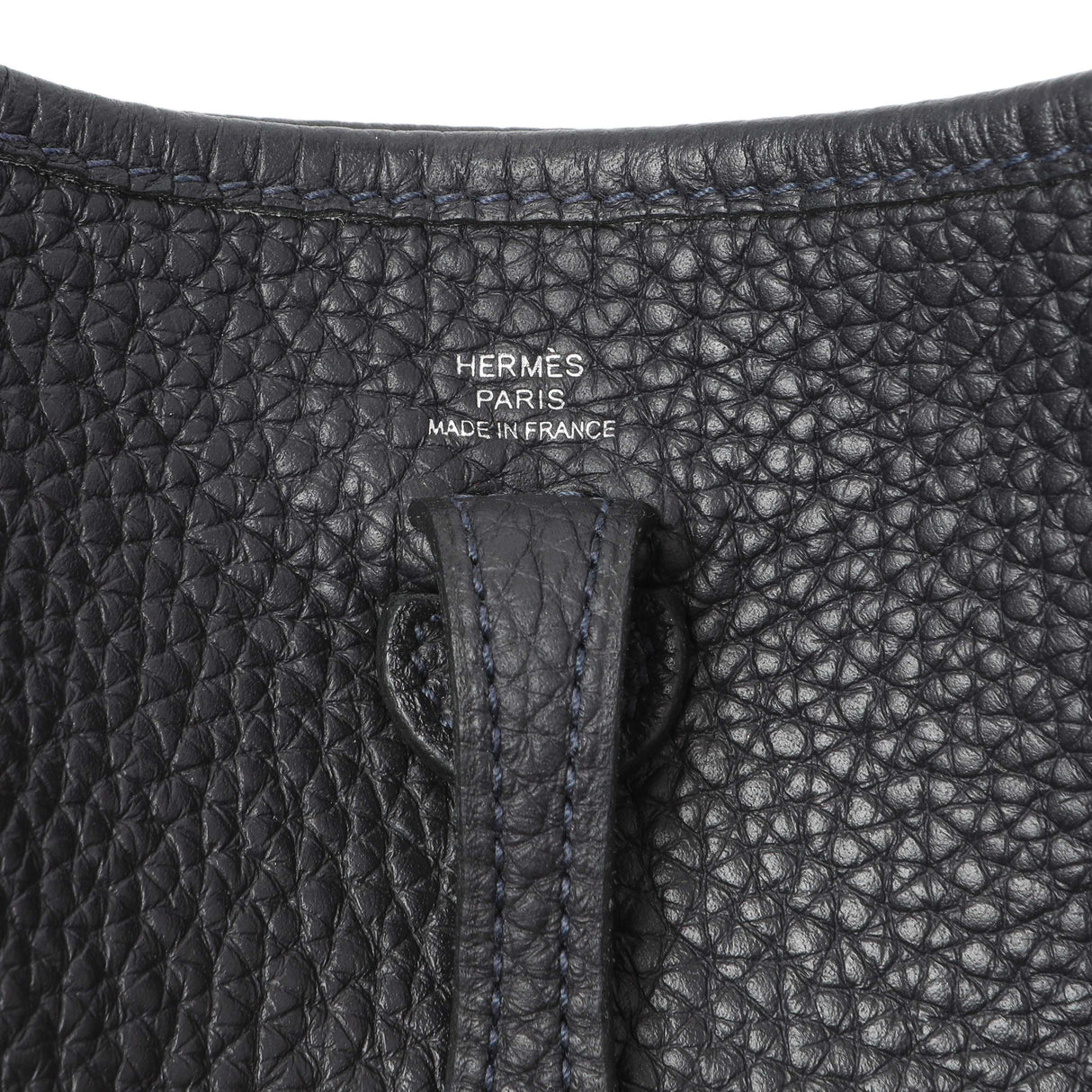 Hermes Caban Bleu Saphir Clemence Evelyne TPM Handbags Hermes