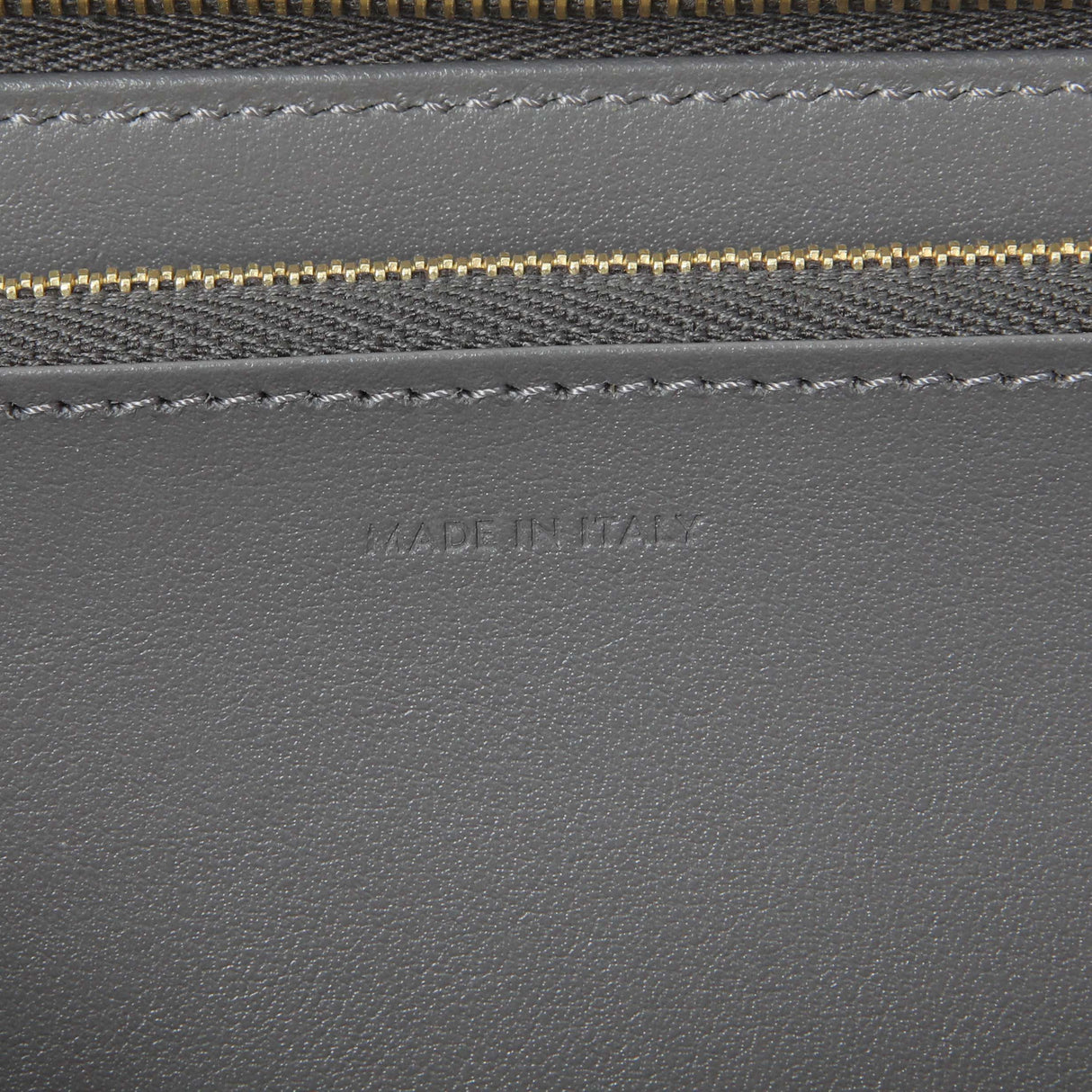 Celine Grey Calfskin Large Zip Around Multifunction Wallet Accessories Celine