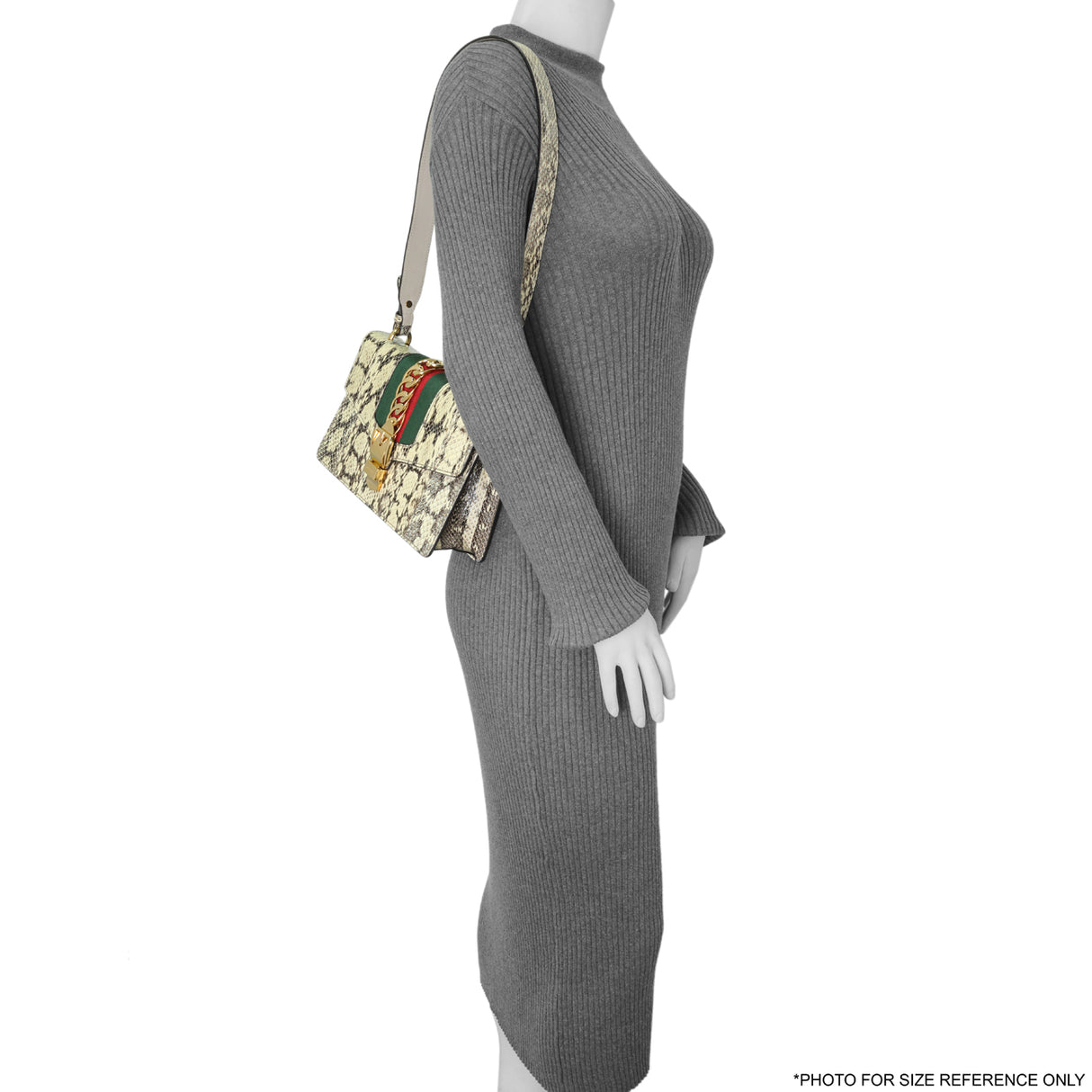 Gucci Snakeskin Small Sylvie Shoulder Bag Handbags Gucci