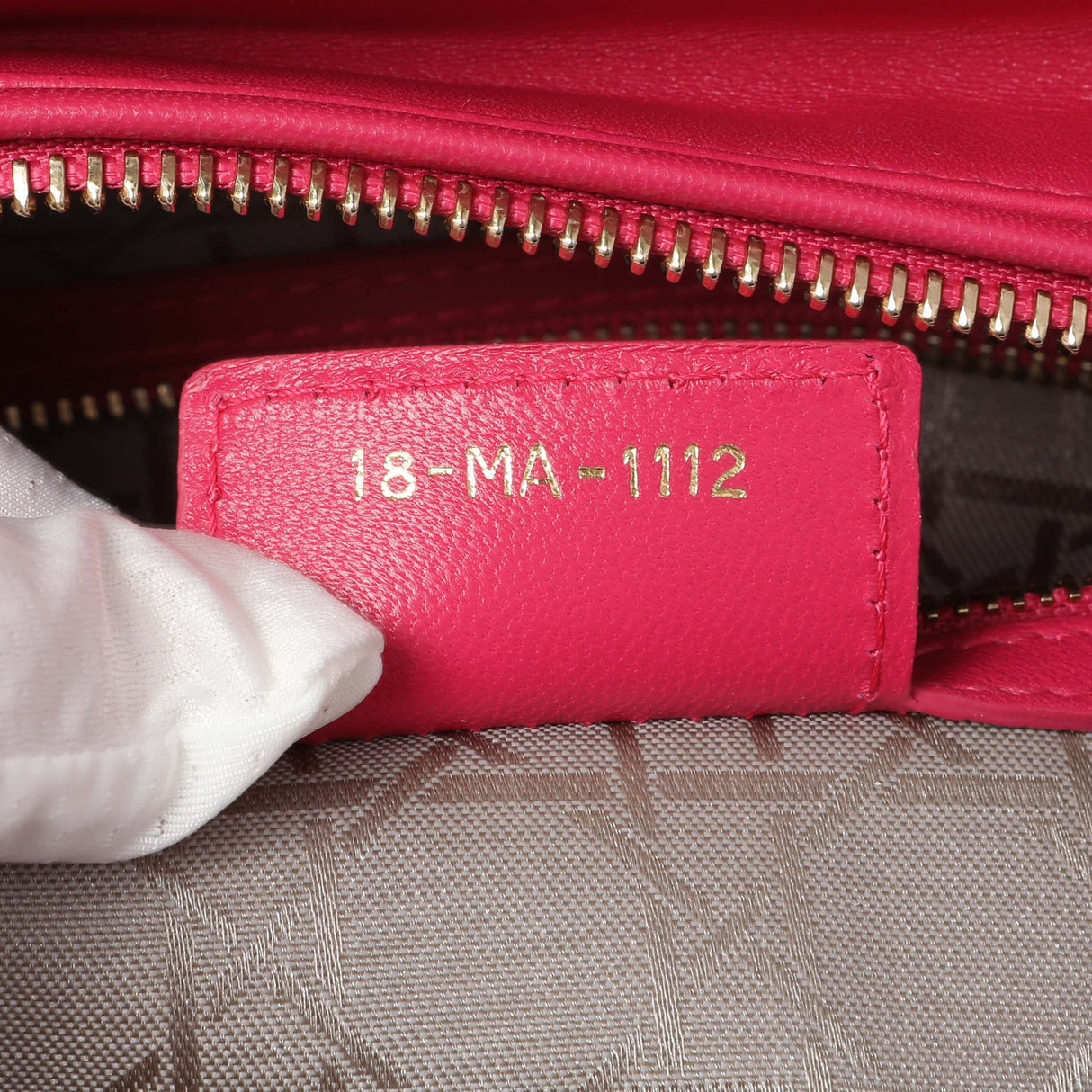 Christian Dior Fuchsia Lambskin Cannage Large Lady Dior Handbags Christian Dior