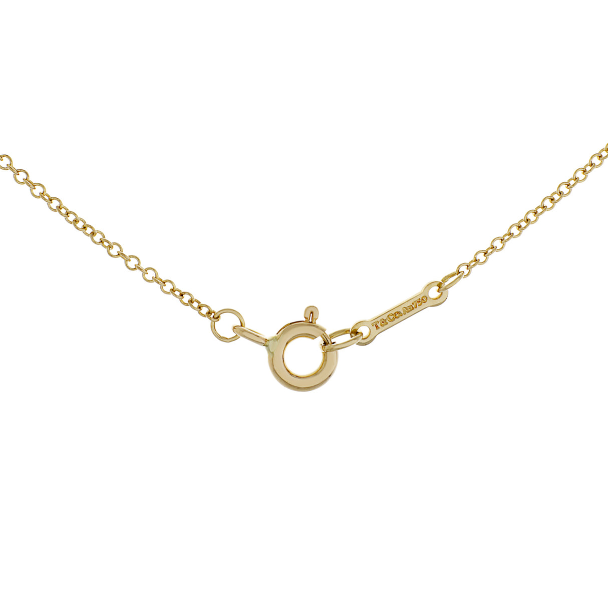 Tiffany & Co. 18K Yellow Gold Paloma Picasso Loving Heart Pendant Designer Jewellery Tiffany and Co