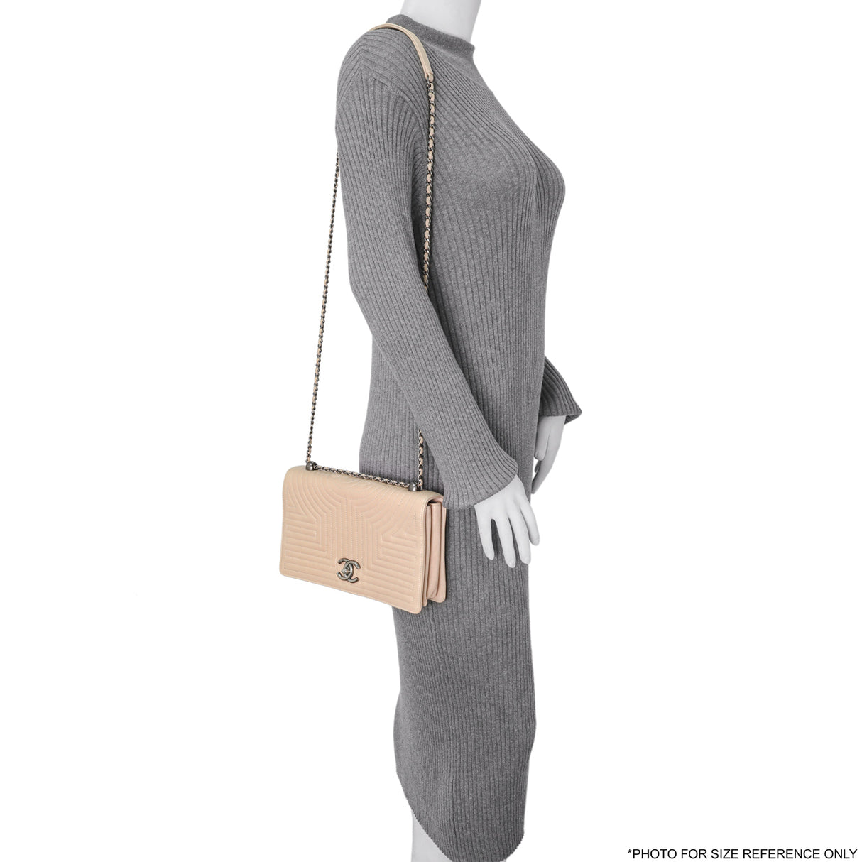 Chanel Beige Quilted Calfskin Medium Korean Garden Flap Handbags Chanel