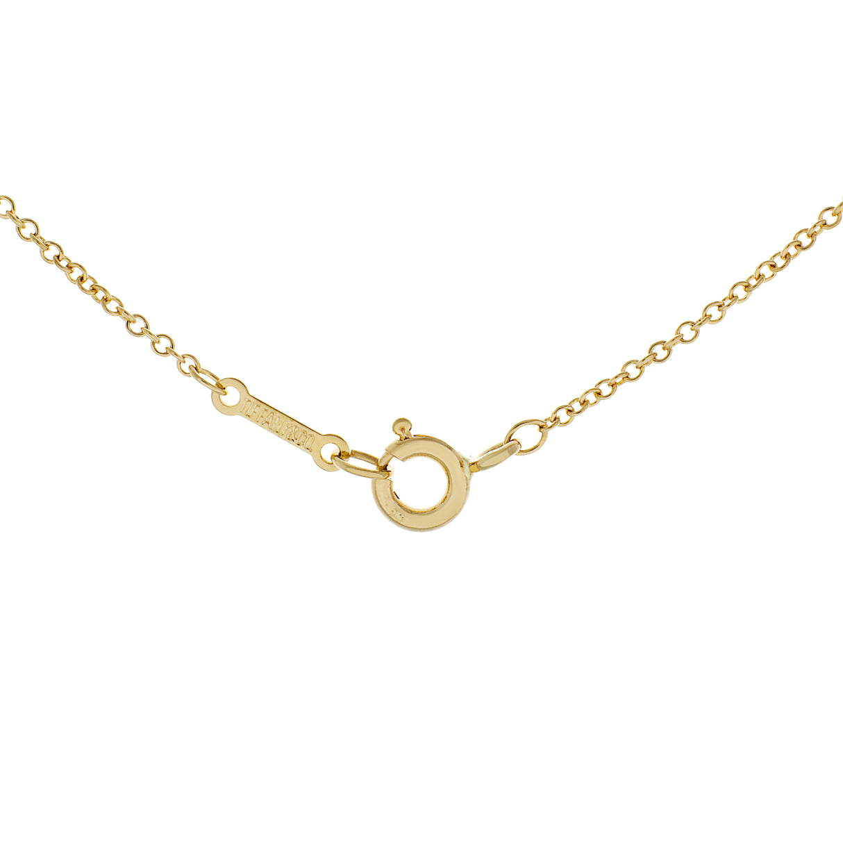 Tiffany & Co. 18K Yellow Gold Paloma Picasso Graffiti X Pendant Necklace Designer Jewellery Tiffany and Co