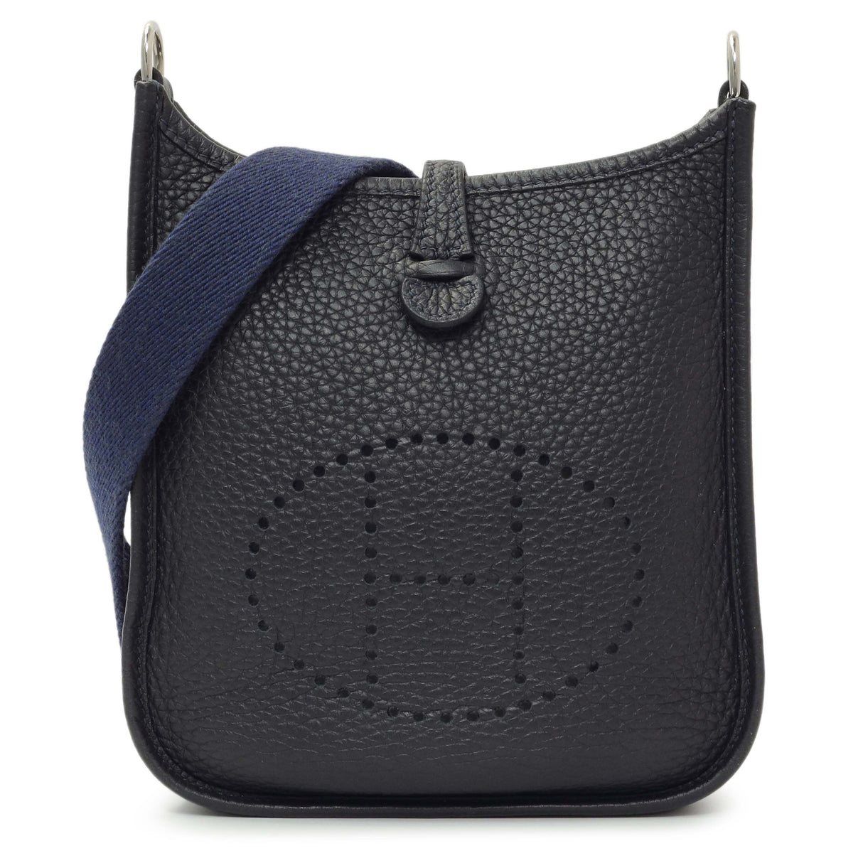 Hermes Caban Bleu Saphir Clemence Evelyne TPM Handbags Hermes