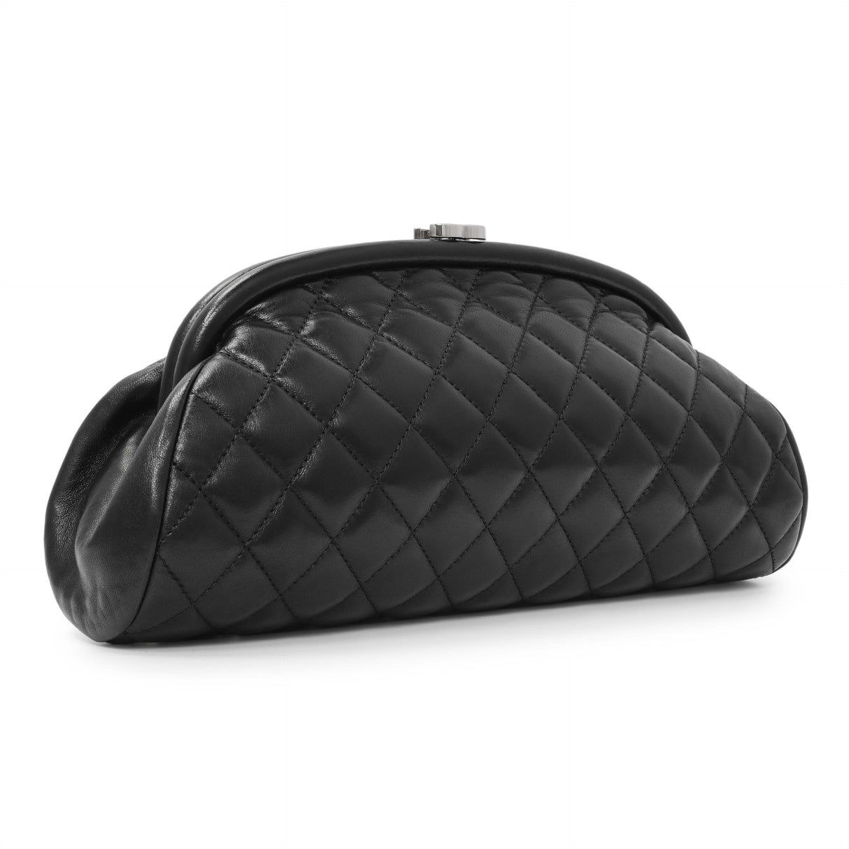 Chanel Black Quilted Lambskin Timeless Clutch Handbags Chanel