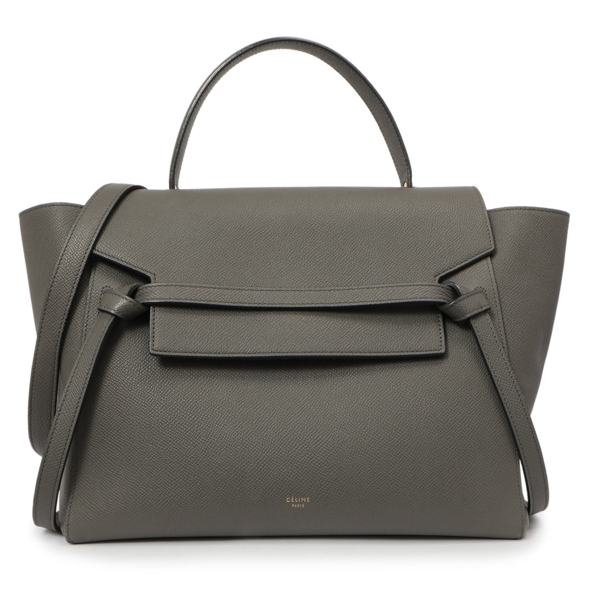Celine Grey Grained Calfskin Mini Belt Bag Handbags Celine