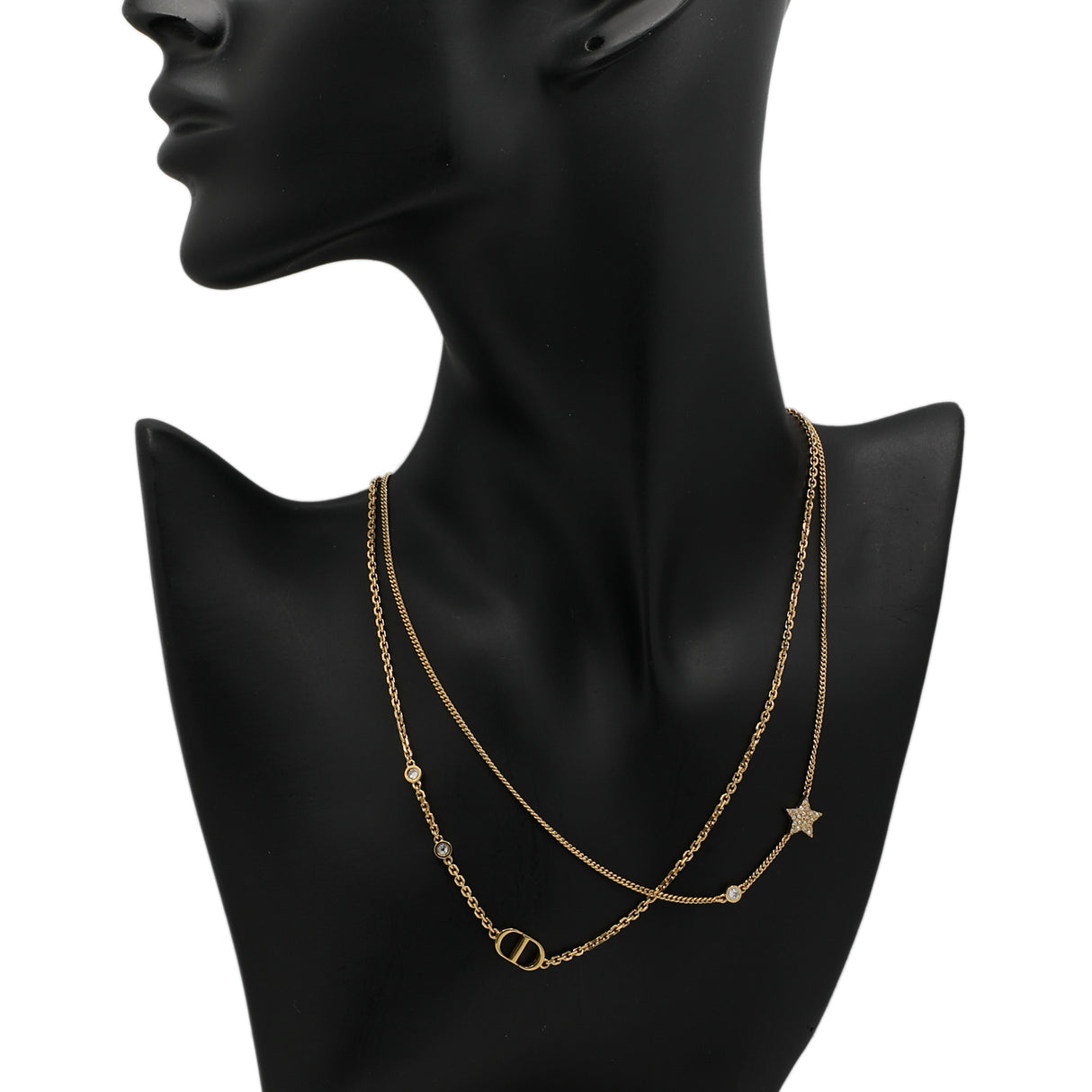 Christian Dior Crystal Petit CD Double Necklace Designer Jewellery Christian Dior