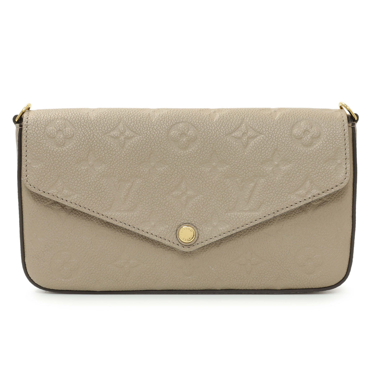 Louis Vuitton Tourterelle Empreinte Pochette Felicie Chain Wallet Handbags Louis Vuitton