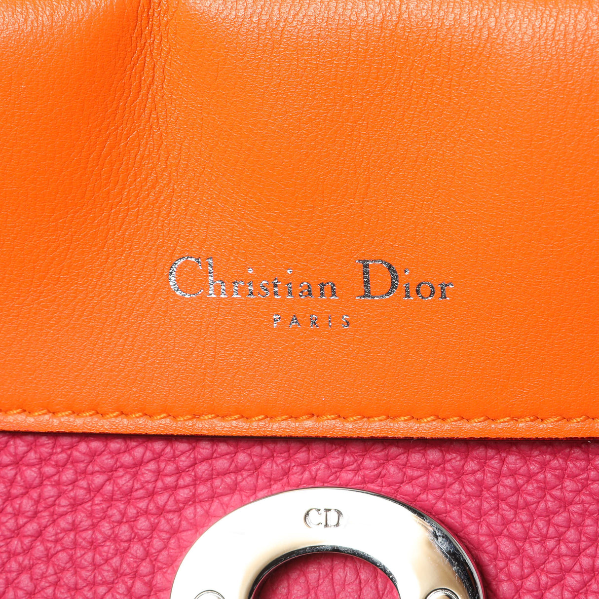 Christian Dior Pink Bullcalf Small Be Dior Flap Handbags Christian Dior