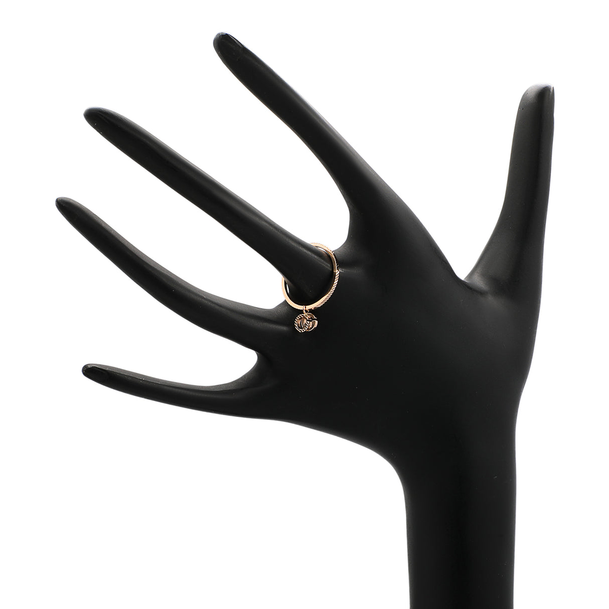 Gucci 18K Rose Gold GG Running Charm Ring Designer Jewellery Gucci