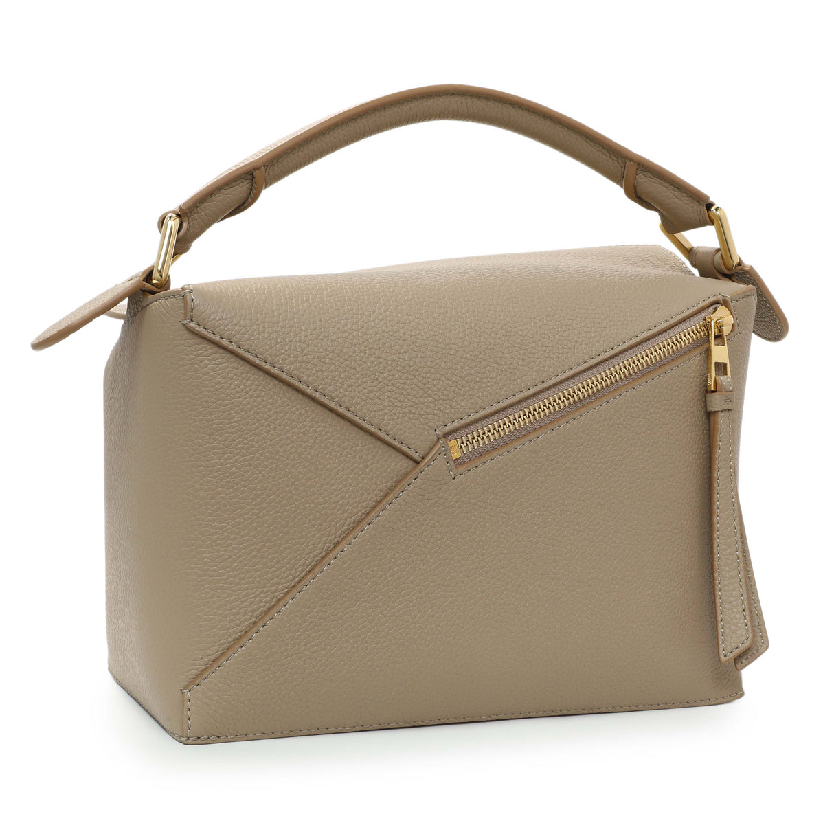 Loewe Beige Grained Calfskin Small Puzzle Edge Bag