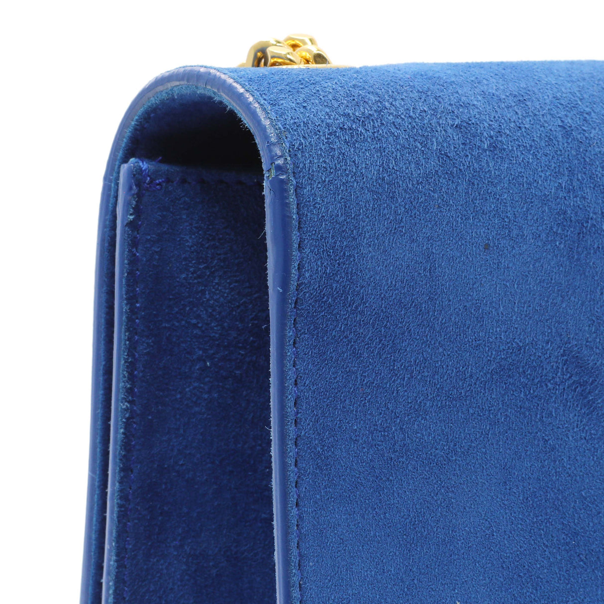Saint Laurent Blue Suede Medium Classic Monogram Kate Tassel Stachel Handbags Saint Laurent