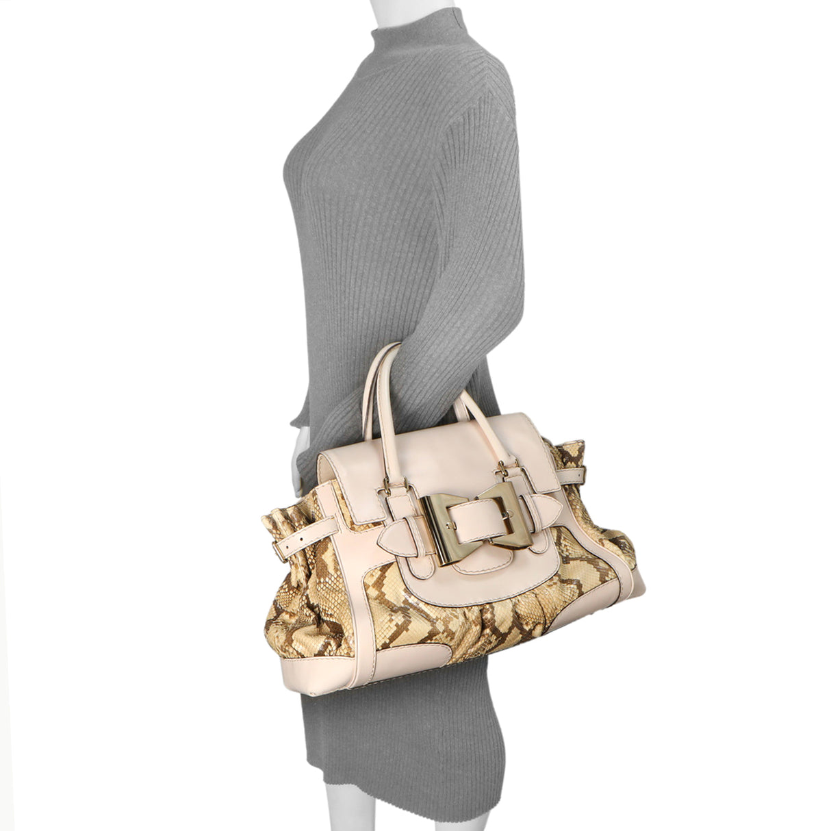Gucci Python Queen Large Top Handle Handbags Gucci