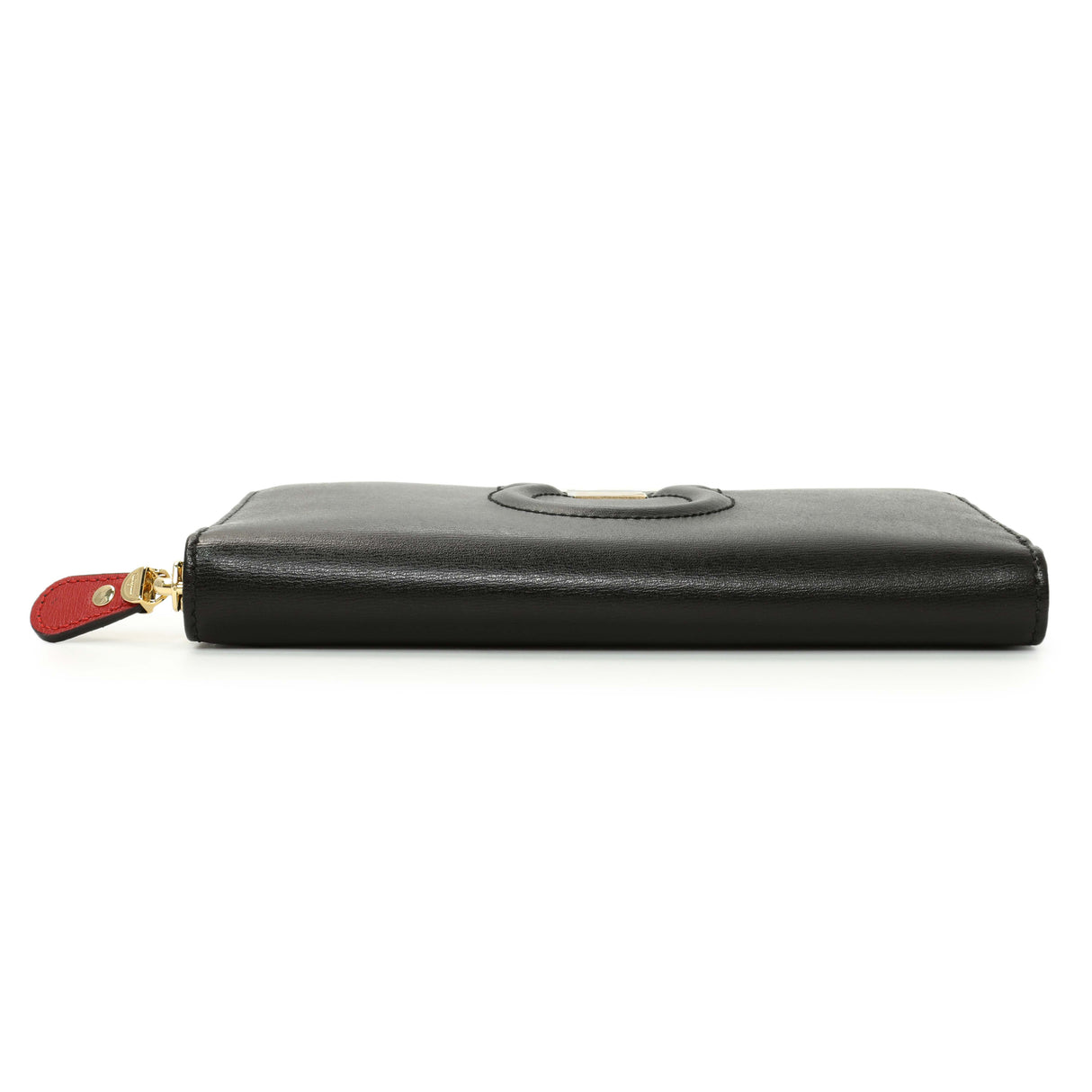 Salvatore Ferragamo Black Calfskin Gancini Zip Around Wallet Accessories Salvatore Ferragamo