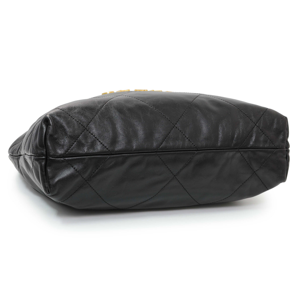 Chanel Black Shiny Calfskin Quilted Small Chanel 22