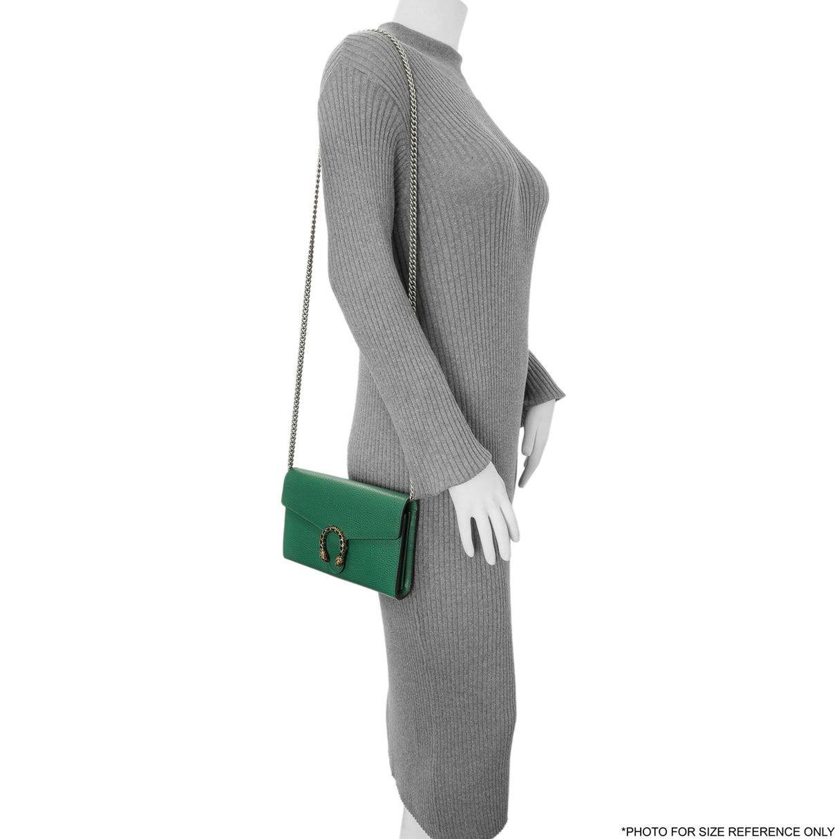 Gucci Emerald Calfskin Mini Dionysus Chain Wallet Handbags Gucci