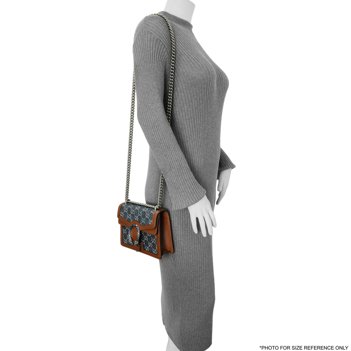 Gucci New Denim GG Monogram Enamel Mini Dionysus Shoulder Bag Handbags Gucci