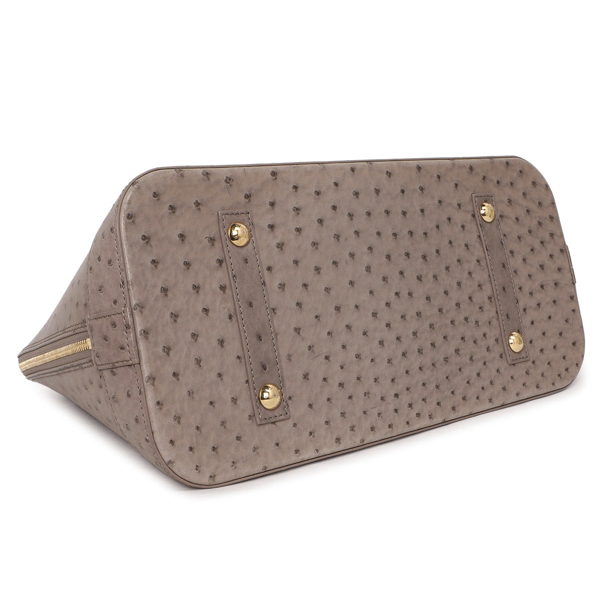 Louis Vuitton Gris Ostrich Alma MM Handbags Louis Vuitton