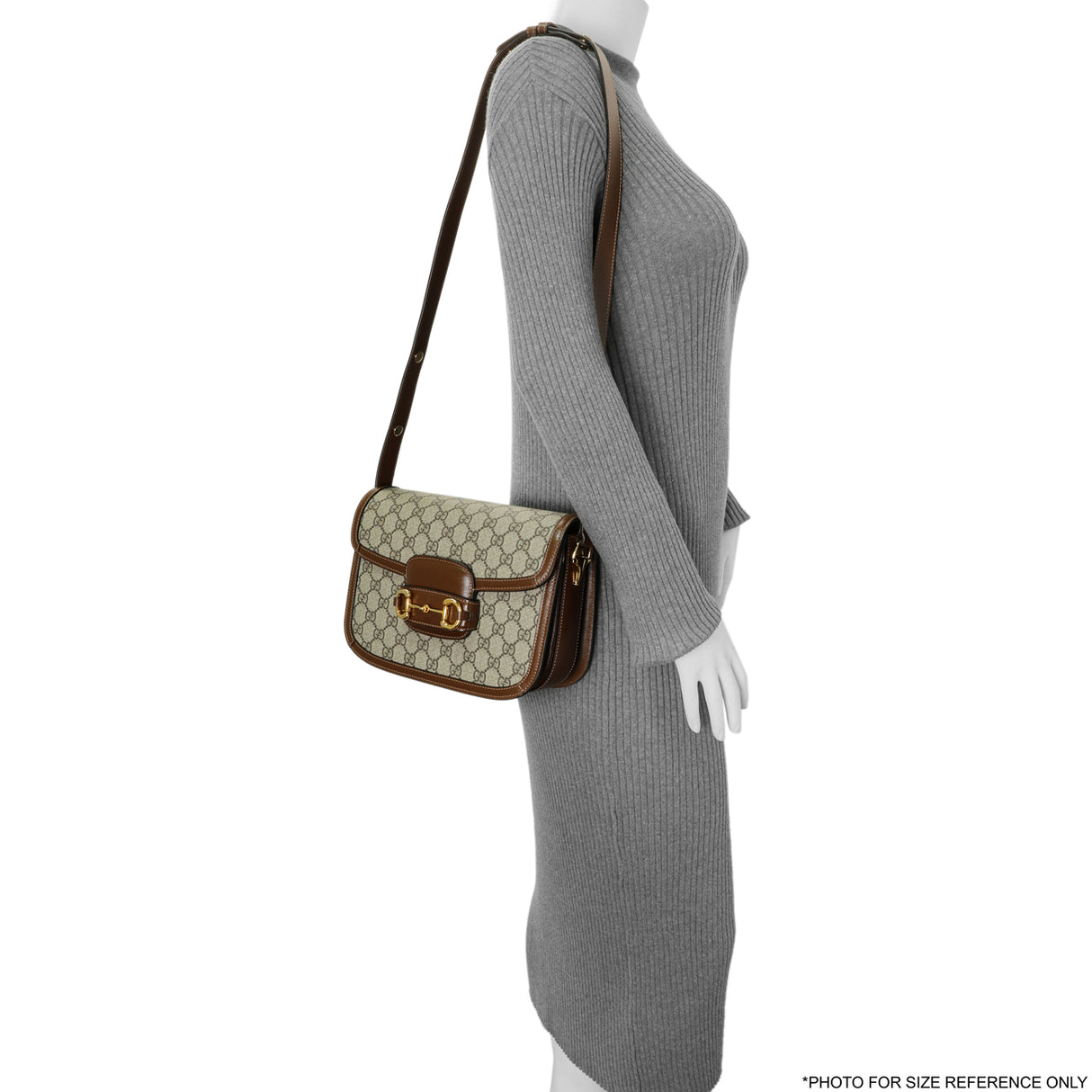 Gucci GG Supreme Monogram Medium Horsebit 1955 Shoulder Bag Handbags Gucci