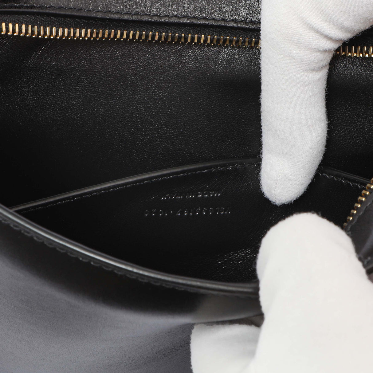 Saint Laurent Black Calfskin Reverse Satchel Handbags Saint Laurent