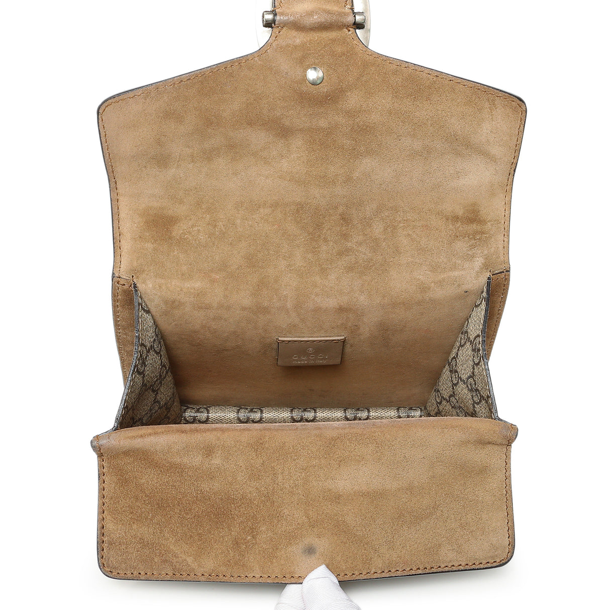 Gucci Taupe GG Supreme Monogram Mini Dionysus Shoulder Bag Handbags Gucci