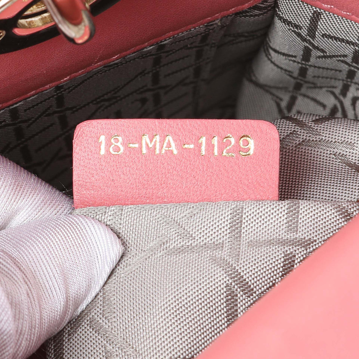 Christian Dior Pink Lambskin Cannage Small My ABCDior Lady Dior Handbags Christian Dior