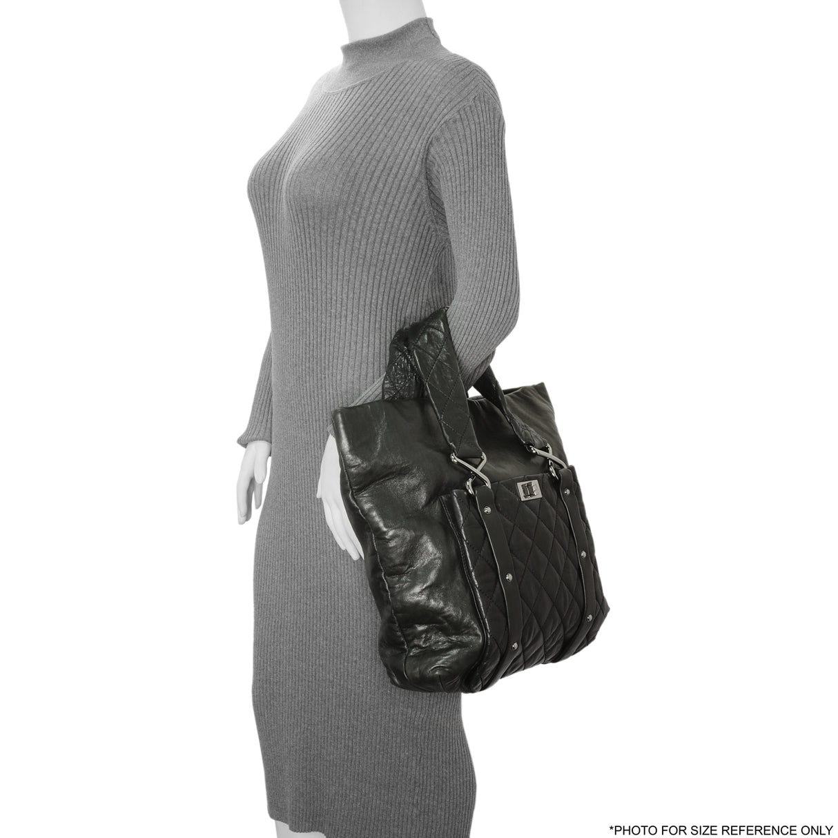 Chanel Black Lambskin 8 Knots Tote Handbags Chanel