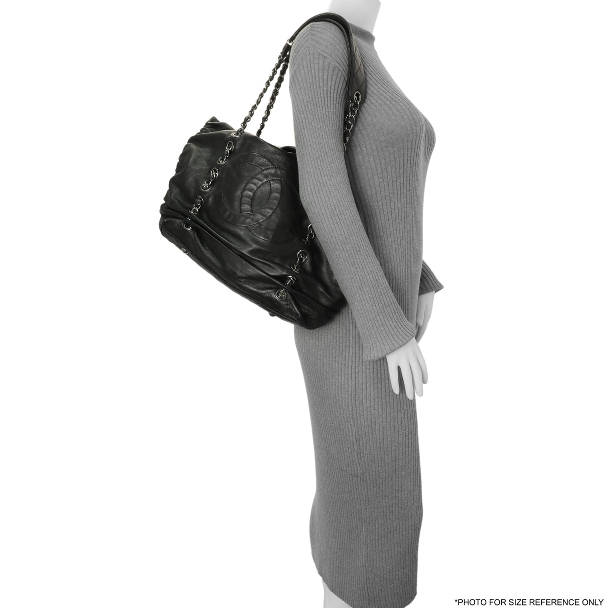 Chanel Black Lambskin Timeless Sharpei Tote Handbags Chanel