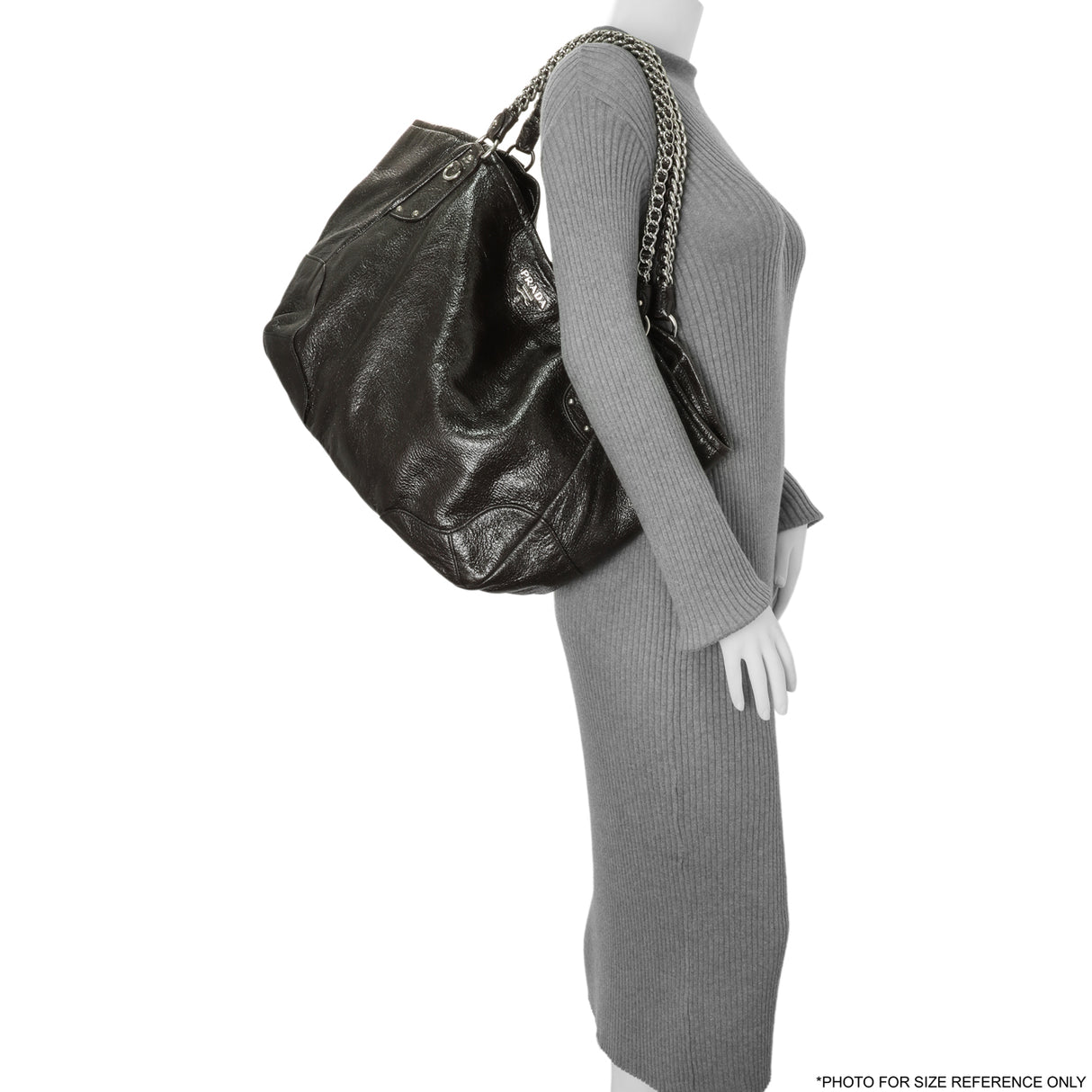 Prada Ebano Cervo Lux Chain Shoulder Bag Handbags Prada